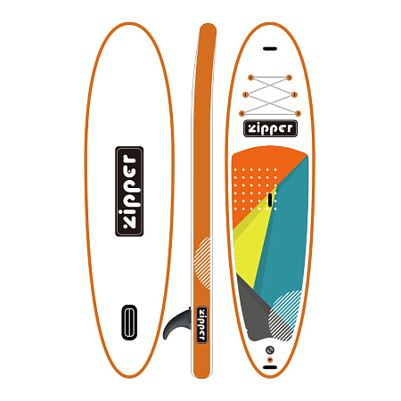 Сапборд ZIPPER Fusion 11'0" X 31" Inflatable SUP S Line Orange
